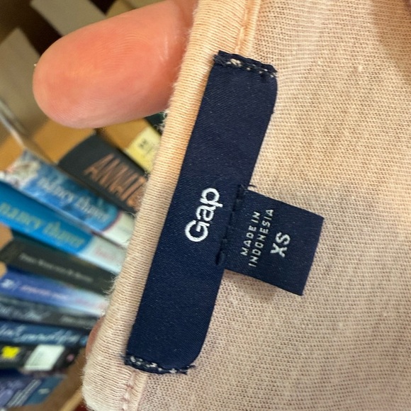 GAP Orange Ruched Short Sleeve Blouse - Picture 2 of 6